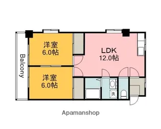 伊藤マンション【2階】の間取り