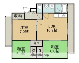 ビラクレスト【1階】の間取り