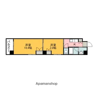 ル・クール上幟町【1001号室】の間取り