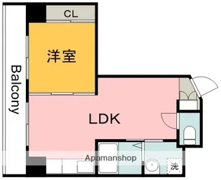 セブンセブンきむら【5-B号室】の間取り