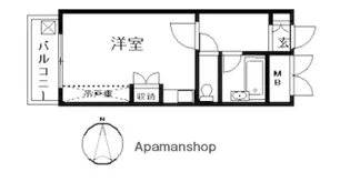 ハイソサエティ宝町【8階】の間取り