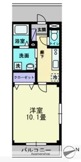 フォブール銀河Ⅱ【1階】の間取り
