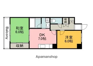 光町ハイム【4階】の間取り