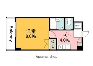 1Kの間取り画像