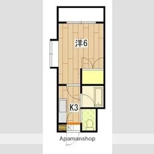 レジデンスK&M【3階】の間取り