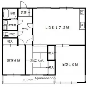 カルチェGP【2階】の間取り