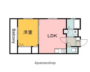グリーンハイツ比治山【1階】の間取り