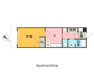蓮花ビル【302号室】の間取り