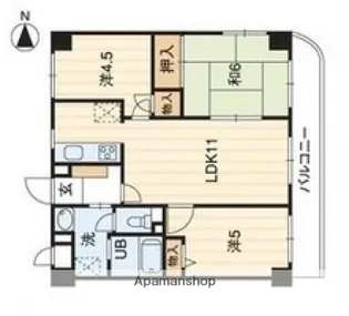 ガーデンHATANO【3階】の間取り