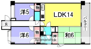 第3橘谷ビル【3階】の間取り