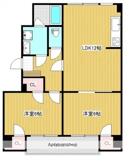 本町マンション【1階】の間取り