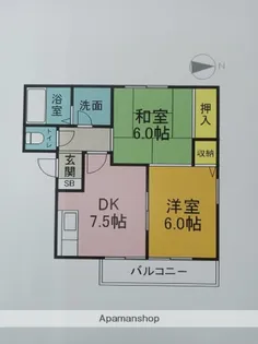 カーサシュー【2階】の間取り