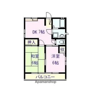 コーポヒラマツ【2階】の間取り