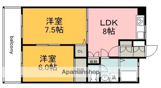 本逕寺ビル【5階】の間取り