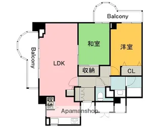 ACITYタワーズイースト【3階】の間取り