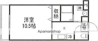 フラット府中【3階】の間取り