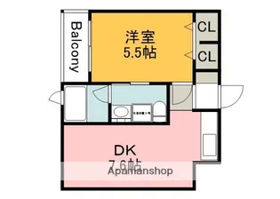 リーベ上東雲【4階】の間取り