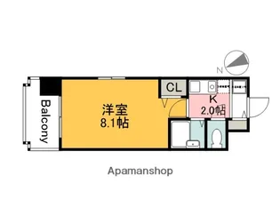 双葉ヒルズ堺町【309号室】の間取り