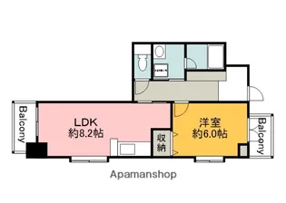 J’ CITY紙屋町【5階】の間取り