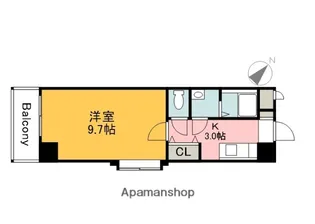 VILLA大原駅前(旧 ロジュマンHIGASHI参番館)【9階】の間取り