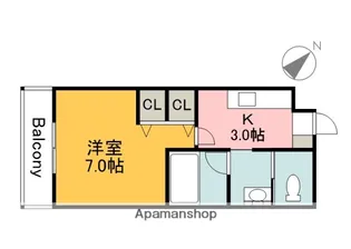 カーサ大塚2nd【1階】の間取り