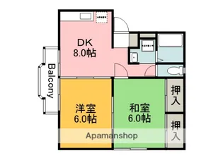 ウインドシティ府中B棟【2階】の間取り
