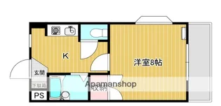 広島県広島市安佐南区山本1丁目【マンション】の間取り