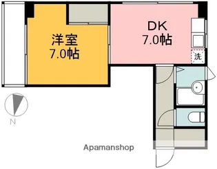 サンコウビル【401号室】の間取り