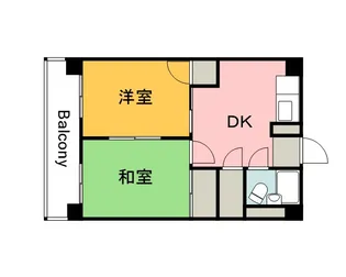 コーポサンシャイン’81【3階】の間取り