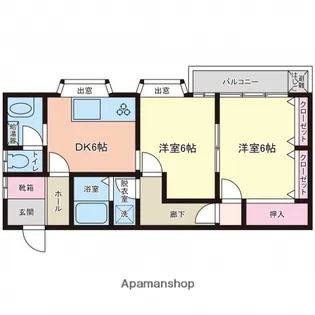 川端ビル【2階】の間取り