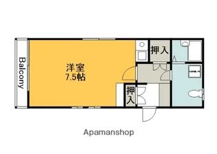 GH COURT 2ND【101号室】の間取り