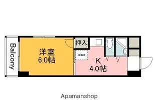 アルカサール大芝【6階】の間取り
