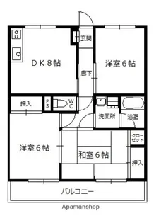 サンホープ緑井【3階】の間取り