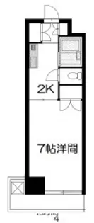 ルミネ東白島【2階】の間取り