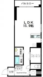 ルミエール幟【6階】の間取り