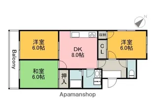 コーポ川本【2階】の間取り