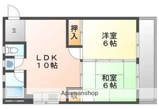 コーポ大本【2階】の間取り