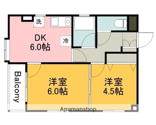 ファニー幸【601号室】の間取り