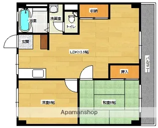 三保マンション【4階】の間取り