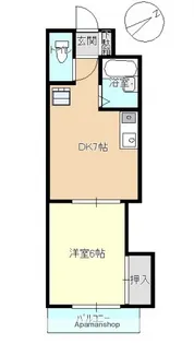 SHUコーポ牛田【303号室】の間取り
