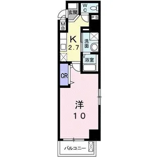 ティアラ 庚午中【2階】の間取り