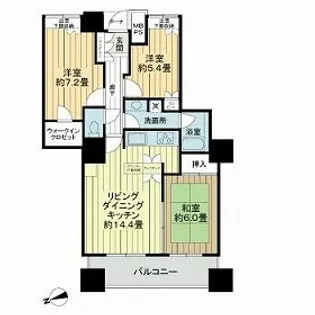 アーバンビューグランドタワー【33階】の間取り