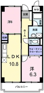 カーサ・グランデ【2階】の間取り