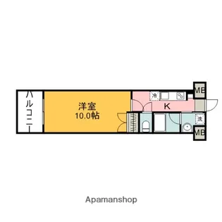 ウイング昭和町【8階】の間取り