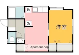アルル庚午【1階】の間取り