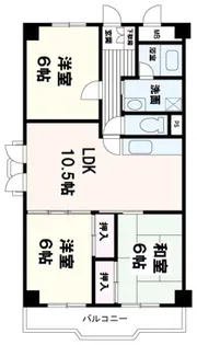 アームズ皆実【707号室号室】の間取り