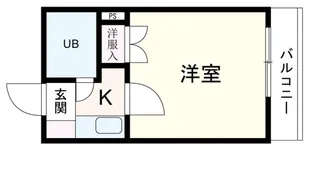 エステート14東雲【107号室号室】の間取り