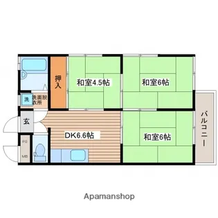 YKコーポ3【2階】の間取り