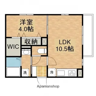 アリエッタ下温品【3階】の間取り