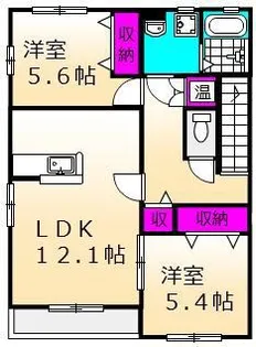 メープルコート【202号室号室】の間取り